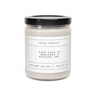 Manifesting a private jet - candle