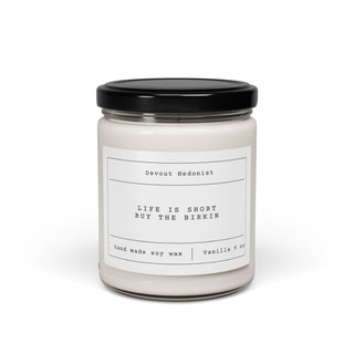 Life is Short Buy the Birkin- candle