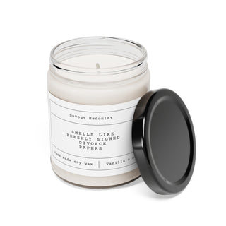 Smells like freshly signed divorce papers - candle