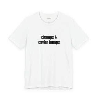 Champs & Caviar Bumps Embroidered Tee
