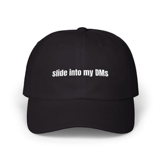 Slide Into My DMs  Embroidered Baseball Hat
