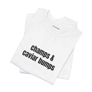 Champs & Caviar Bumps Embroidered Tee