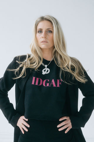 IDGAF Cropped Sweatshirt